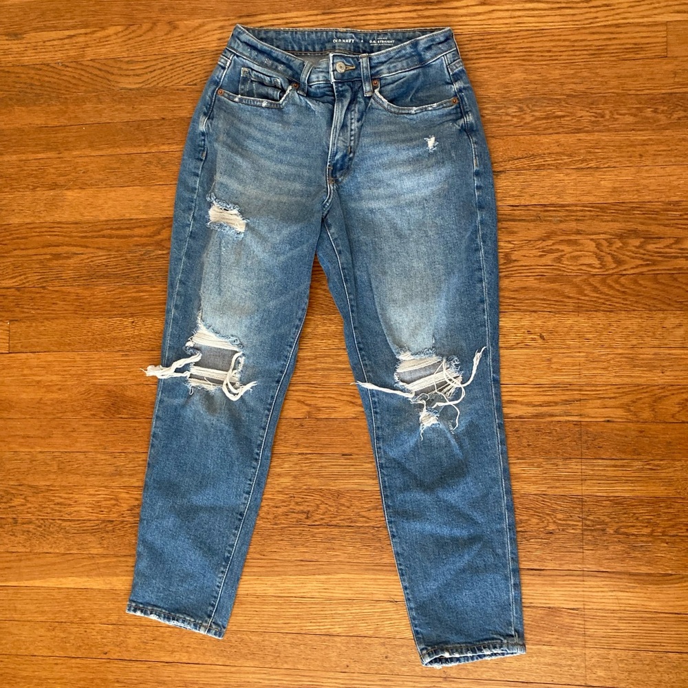 High rise O.G. Straight secret slim pockets jeans
